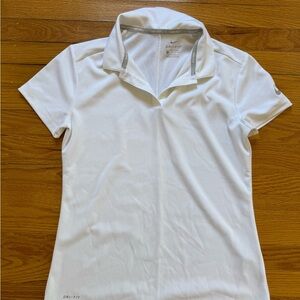 Nike Women's White Dri-FIT Polo Shirt